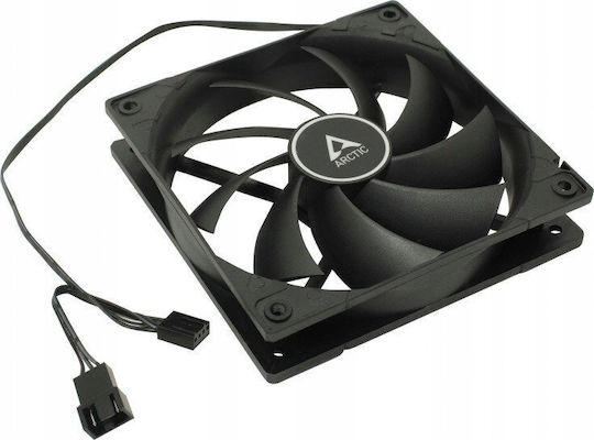 Arctic F12 PWM Вентилатор за кутия 120mm 1350rpm 53cfm Без светодиодно осветление и Свързване 4-изводна 5 броя