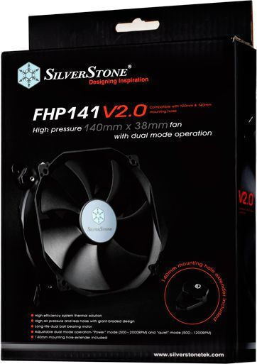 Silverstone FHP141 Case Fan 140mm (2000rpm / 171cfm) Χωρίς Led Φωτισμό και Σύνδεση 4-Pin PWM