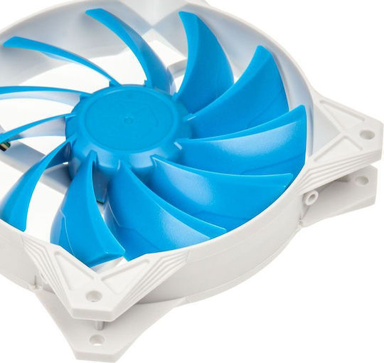 Silverstone FQ122 Case Fan 120mm (1500rpm / 63.8cfm) Χωρίς Led Φωτισμό και Σύνδεση 4-Pin PWM Λευκό