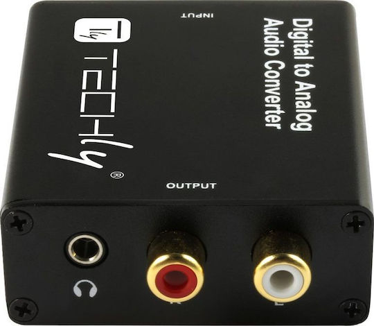 Techly Converter Toslink Coaxial RCA 3.5mm Male to Toslink Coaxial RCA 3.5mm Female Piece 1 361643