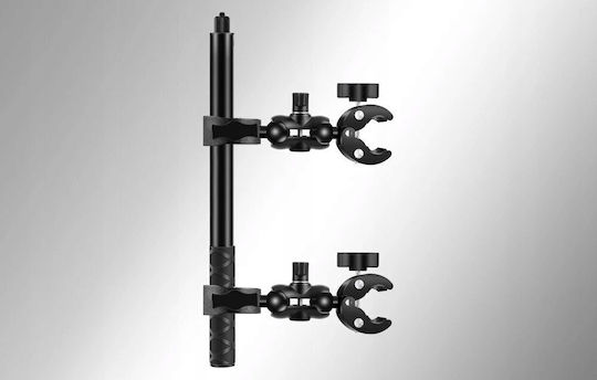 Motorcycle Bicycle Mount Puluz Two Clamps Selfie Stick 150 Cm
