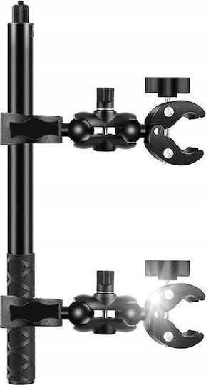 Motorcycle Bicycle Mount Puluz Two Clamps Selfie Stick 150 Cm
