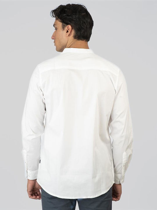 Long-sleeved Cotton Shirt White