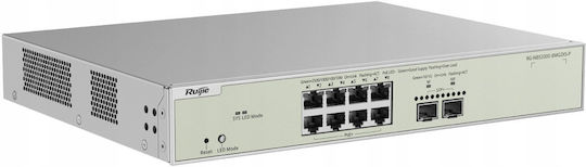 Ruijie RG-NBS3300-8MG2XS-P v1 Managed L2 PoE+ Switch με 10 Θύρες Ethernet και 2 SFP Θύρες