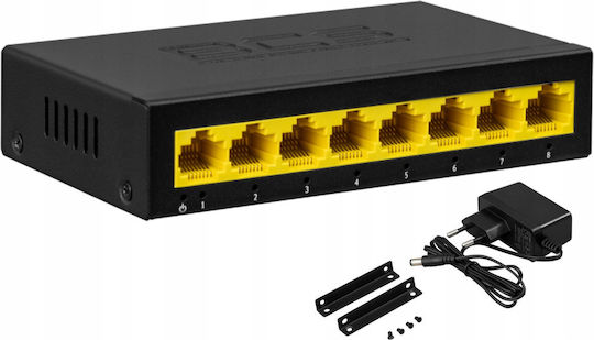 BCS BCS B-S08G Verwaltet L2 Switch mit 8 Ports Gigabit (1Gbps) Ethernet