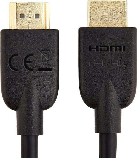 Techly HDMI 2.0 Premium High Speed 4K 60Hz HDR Cable HDMI Male - HDMI Male 2m Black
