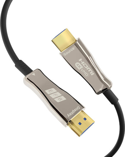 EFB HDMI 2.0 Premium Hochgeschwindigkeits 4K 60Hz HDR Kabel HDMI-Stecker - HDMI-Stecker 30m Schwarzes