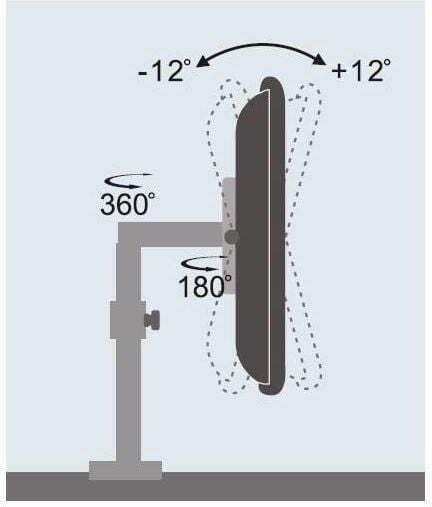 Techly Βάση Γραφείου Οθόνης έως 19" με Βραχίονα (ICA-LCD-501BK)