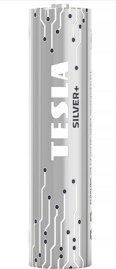 Tesla Batteries Silver+ Alkaline Battery AAA 1.5V 10pcs