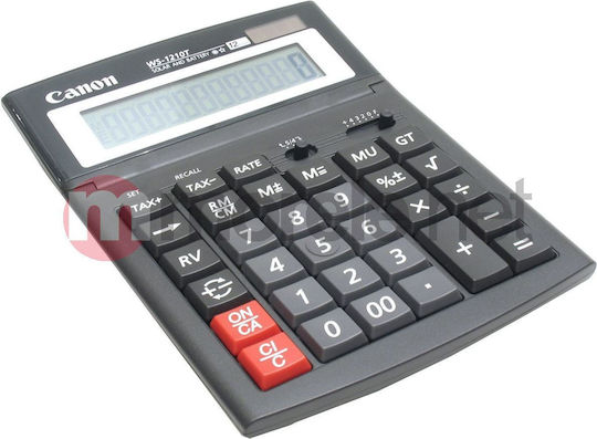 Canon WS-1210T Taschenrechner Buchhaltung 12 Ziffern in Schwarz Farbe 1Stück