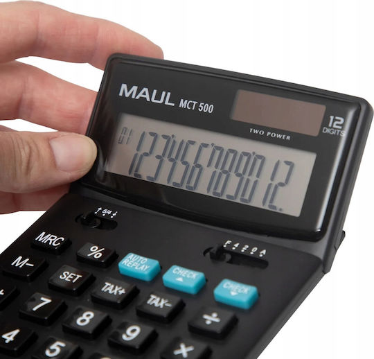Maul Maul MCT 500 Калкулатор Счетоводство 12 Цифри в Черен Цвят 1бр