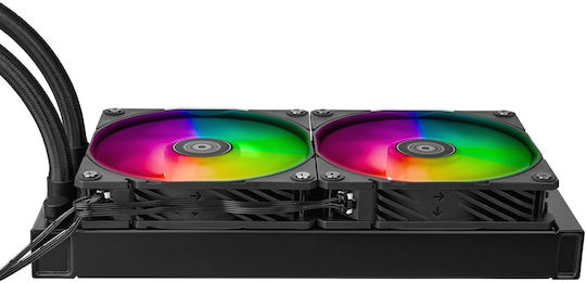 Silverstone NovaPeak 240 Water Cooling System AIO CPU with 2 Fans 120mm and ARGB Lighting