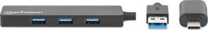 Manhattan Hub 4 Θυρών USB 3.0 με σύνδεση USB-A / USB-C
