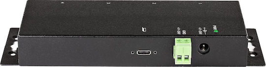 StarTech Метален Индустриален USB Хъб с 4 Порта USB 3.1 и Свързване USB-A