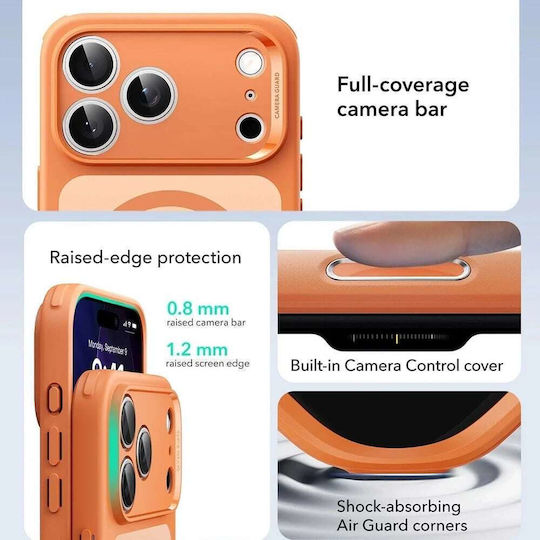 ESR Classic Hybrid Halolock Umschlag Rückseite Orange (iPhone 17 Pro Max)