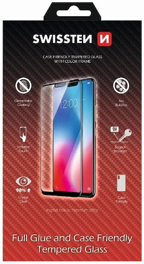 Swissten Full Face Tempered Glass Apple iPhone XS Max Black