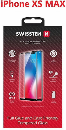 Swissten Full Face Tempered Glass Apple iPhone XS Max Black