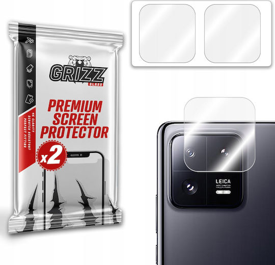 GrizzGlass Hybridglass Camera Protection Tempered Glass Transparent for the Xiaomi 13 Pro