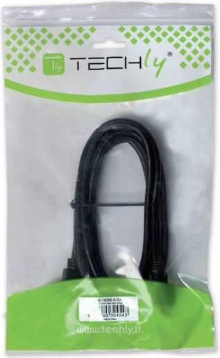 Techly Kabel DisplayPort-Stecker - HDMI-Stecker 1.8m Schwarz (304321)