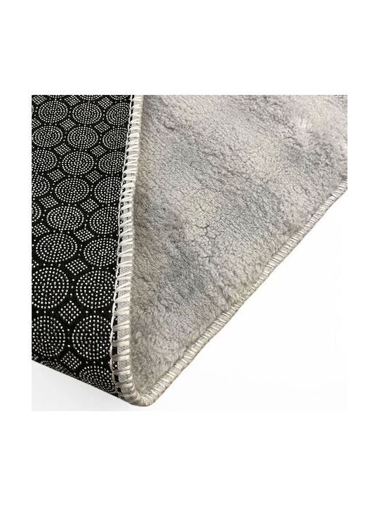 SpitiBazaar Teppich Rechteckig Pelzige Grey Sky Blue