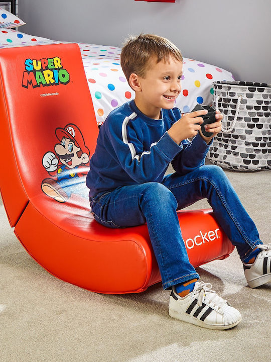 X-Rocker Super Mario Καρέκλα Gaming Δερματίνης Κόκκινη