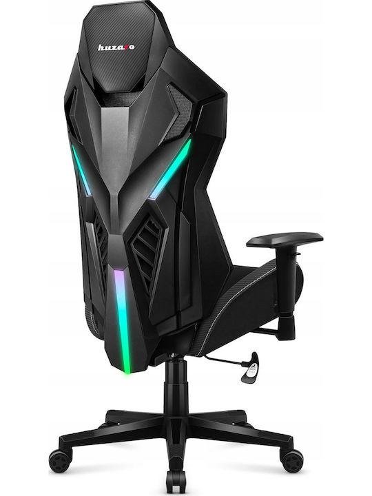 Huzaro Combat 7.6 Fabric Gaming Chair with Adjustable Armrests and RGB Lighting Black