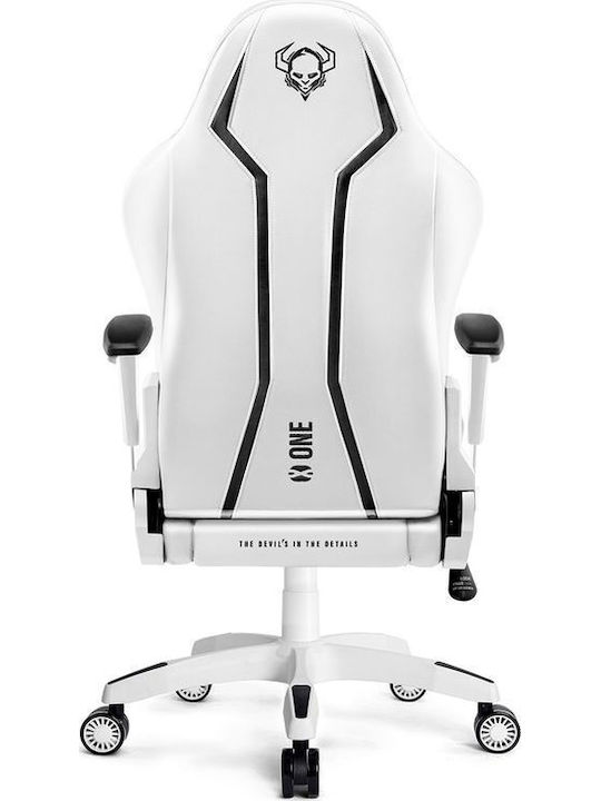 Diablo X-One 2.0 King Size Artificial Leather Gaming Chair with Adjustable Arms White