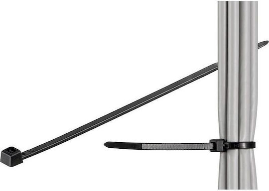 Techly Δεματικά Καλωδίων Πλαστικά 142mmx3.5mm σε Μαύρο χρώμα (100τμχ) (306394)