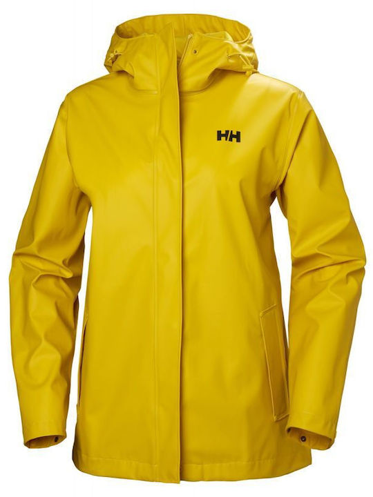 Women's for Hiking Long Sports Jacket Waterproof for Winter Green
