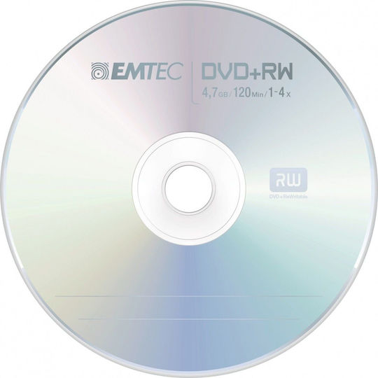 Emtec Презаписваеми DVD+RW 4x 4.7ГБ Кутия за торта 10бр