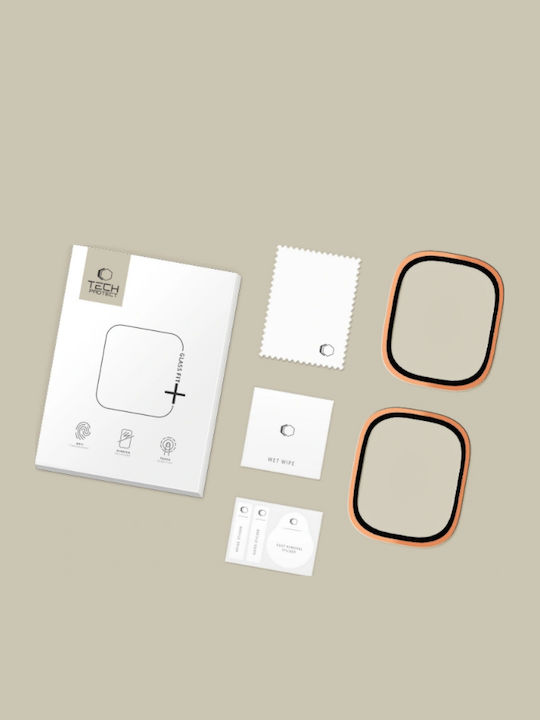 Tech-Protect Glass Ring Закалено стъкло за Apple Watch Ultra 49мм 2бр Cosmic Orange
