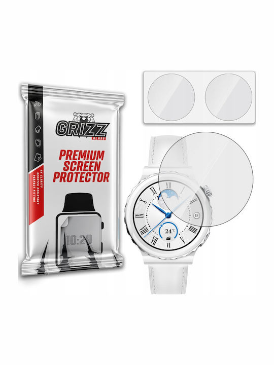 GrizzGlass HybridGlass Tempered Glass pentru Huawei Watch GT 3 Pro 43mm - Ceas Huawei GT 3 Pro 43mm 1buc