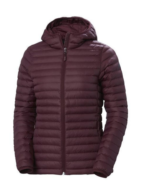 Sirdal Women's Lifestyle Jacket for Winter with Hood Burgundy