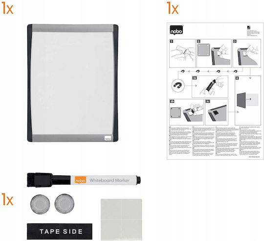 Nobo Magnetic Hanging Dry Erase Board 21.5x28cm