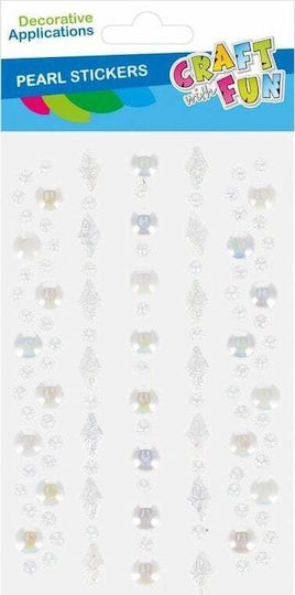 Christmas Decoration Craft Fun Ozdoba Dek Pearl Sprzyl 5 Pieces White Cf Pbh12/144