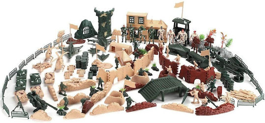Großes Militärbasis-Spielzeug-Soldaten-Set 200 Teile Za4364