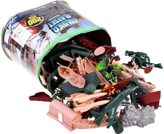 Großes Militärbasis-Spielzeug-Soldaten-Set 200 Teile Za4364