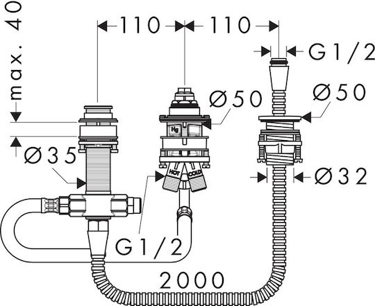 Hansgrohe Battery Mechanism 13439180