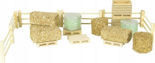 Farm Accessory Set 19 Pieces Fences Hay Straw