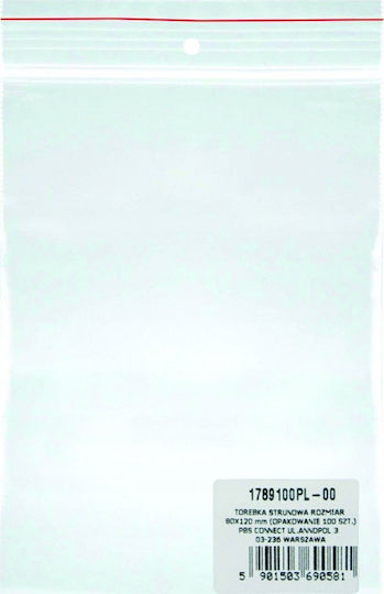 Zip Security Bags 8 X 12 Cm 100pcs 5901503623473