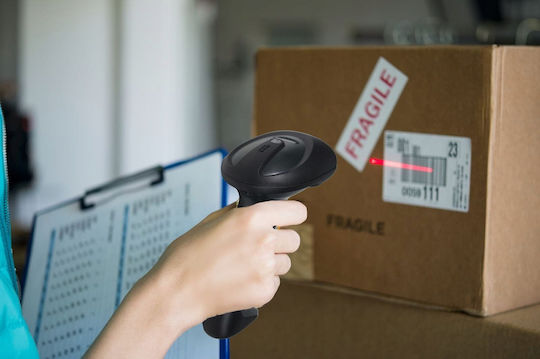 Evawgib EV-W2503 Handheld Scanner Wireless with 2D and QR Barcode Reading Capability