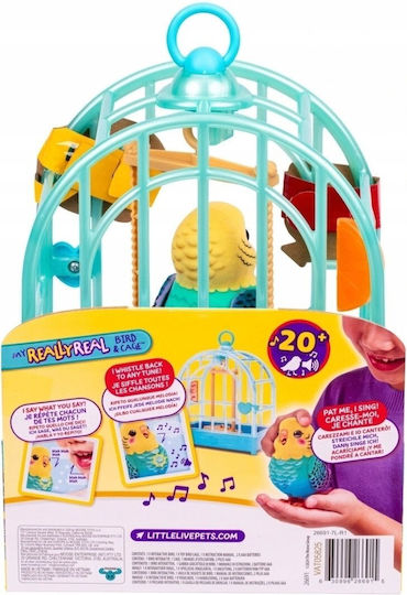 Miniature Toy My Really Real Bird & Cage Indie Little Live Pets for 5+ Years Old 25cm