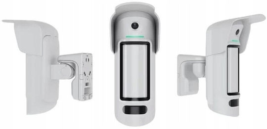 Ajax Systems MotionCam Outdoor HighMount (PhOD) Безжичен RF Датчик за Движение с Микровълни и Инфрачервени 90° Обхват 12м