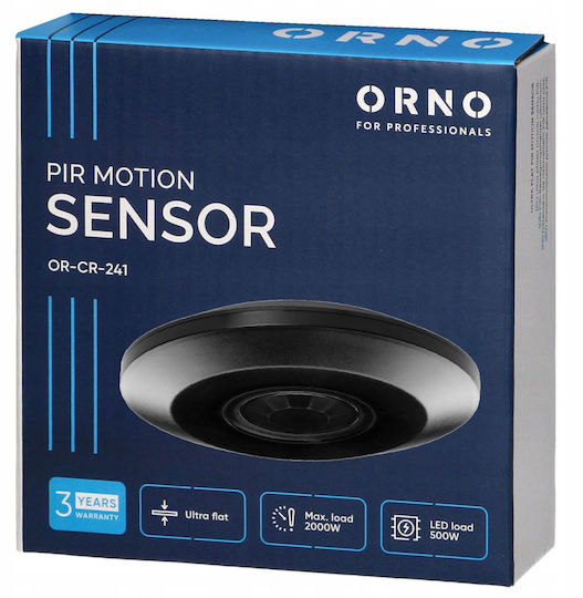 Orno Wired Infrared Motion Sensor 360° Detection Scope 3m
