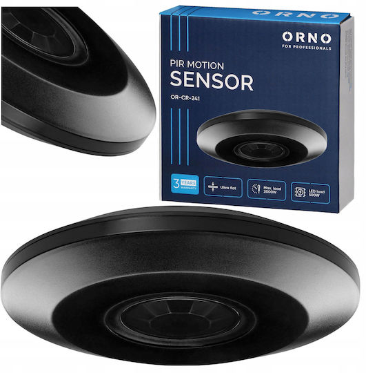 Orno Wired Infrared Motion Sensor 360° Detection Scope 3m
