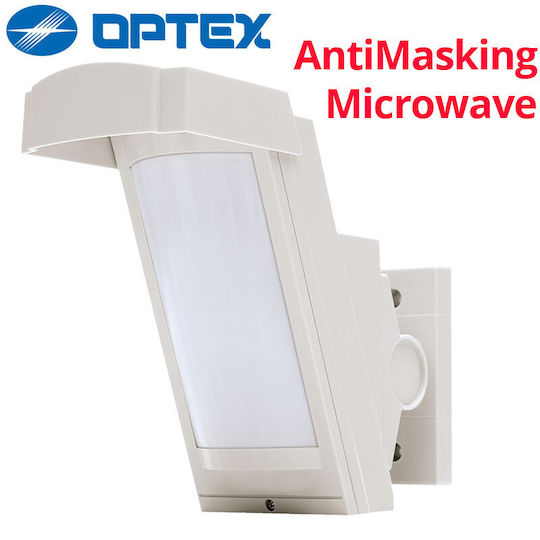 Optex Wired Microwave Wired Curtain Motion Sensor Microwave & Infrared Range 12m with Antimasking
