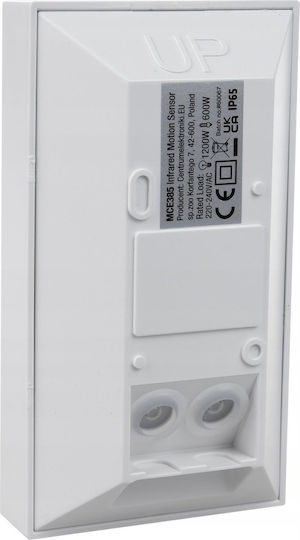 Maclean Energy Wired Infrared Motion Sensor 120° Detection Angle 12m Scope