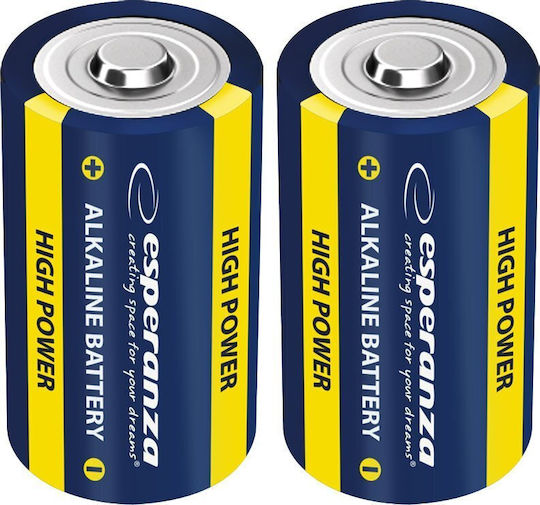 Esperanza Αλκαλικές Μπαταρίες D 1.5V 2τμχ