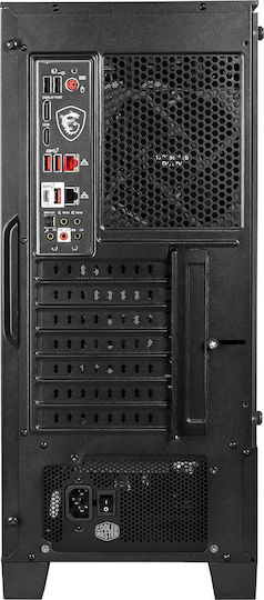 MSI MAG Forge 100R Gaming Midi Tower Κουτί Υπολογιστή με Πλαϊνό Παράθυρο και RGB Φωτισμό Μαύρο