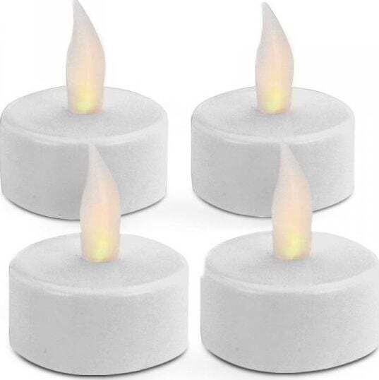 ArteLibre Decorative Lamp Tealight White 4pcs